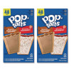 Pop Tarts, Brown Sugar Cinnamon/Strawberry, 2/Pouch, 24 Pouches Box, 2 Boxes/Carton