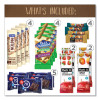 Low Calories Snack Box, 28 Assorted Snacks/Box