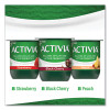Probiotic Lowfat Yogurt, 4 Oz Cups, Black Cherry/Peach/Strawberry, 24/Pack