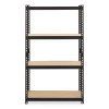 Iron Horse 2300 Rivet Shelving, Four-Shelf, 36w x 18d x 60h, Black