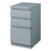 Full-Width Pull 20 Deep Mobile Pedestal File, 3-Drawer: Box/Box/File, Letter, Platinum, 15 x 19.88 x 27.75