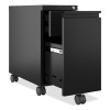 Zip Mobile Pedestal File, 1-Drawer: File, Legal/Letter, Black, 10 x 19.88 x 21.75
