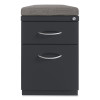 Arch Pull 20 Deep Mobile Pedestal File, 2-Drawer: Box/File, Letter, Charcoal, 15 x 19.88 x 23.75