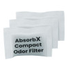 Absorbx Compact Odor Filter, 0.03 Lbs Bag, Unscented, 3/Pack