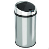 Sensor Trash Can, 8 Gal, Plastic/Stainless Steel, Silver