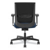 Convergence Mid-Back Task Chair, Supports Up To 275 Lb, 16.5" To 21" Seat Height, Navy Seat, Black Back, Black Frame