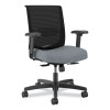 Convergence Mid-Back Task Chair, Supports Up To 275 Lb, 16.5" To 21" Seat Height, Basalt Seat, Black Back, Black Frame
