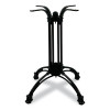 Topalit Tables, Round, 36" Dia x 29"h, Silver Top, Black Aluminum Base/Legs
