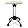 Topalit Tables, Round, 36" Dia x 29"h, Gray Top, Black Aluminum Base/Legs