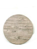 Topalit Tables, Round, 24" Dia x 44"h, Washington Pine Top, Black Iron Base/Legs