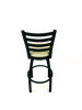 Boggs Series Barstool, Supports Up To 300 Lb, 30.5" Seat Height, Taupe Seat, Black Back, Black Base