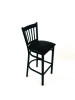 Cobra Series Barstool, Supports Up To 300 Lb, 28.5" Seat Height, Black Seat, Black Back, Black Base