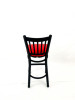 Cobra Series Barstool, Supports Up To 300 Lb, 28.5" Seat Height, Red Seat, Black Back, Black Base