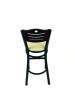 Eagle Series Barstool, Supports Up To 300 Lb, 28.5" Seat Height, Taupe Seat, Dark Mahogany Back, Black Base