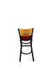 Jones River Series Barstool, Supports Up To 300 Lb, 28.5" Seat Height, Burgundy Seat, Natural Back, Black Base