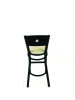 Liberty Series Barstool, Supports Up To 300 Lb, 28.5" Seat Height, Taupe Seat, Dark Mahogany Back, Black Base