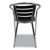 Pinzon Series Chairs, Support Up To 300 Lb, 18" Seat Height, Black/Silver Seat, Black/Silver Back, Silver Base