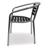 Pinzon Series Chairs, Support Up To 300 Lb, 18" Seat Height, Black/Silver Seat, Black/Silver Back, Silver Base