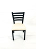 White Horse Series Side Chairs, Supports Up To 300 Lb, 18" Seat Height, Cream Seat, Black Back, Black Base