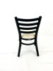 White Horse Series Side Chairs, Supports Up To 300 Lb, 18" Seat Height, Cream Seat, Black Back, Black Base