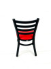 White Horse Series Side Chairs, Supports Up To 300 Lb, 18" Seat Height, Red Seat, Black Back, Black Base