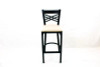 X Series Barstool, Supports Up To 300 Lb, 29.5" Seat Height, Cream Seat, Black Back, Black Base