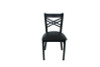 X Series Chair, Supports Up To 300 Lb, 18" Seat Height, Black Seat, Black Back, Black Base