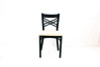 X Series Chair, Supports Up To 300 Lb, 18" Seat Height, Cream Seat, Black Back, Black Base