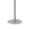 Pedestal Bistro Table With Four Navy Kool Series Barstools, Round, 36" Dia x 41h, Designer White