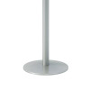 Pedestal Bistro Table With Four Yellow Kool Series Barstools, Round, 36"Dia x 41h, Designer White