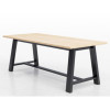 Midtown Dining Table With Four Brownstone Kool Series Chairs, 36 x 72 x 30, Kensington Maple