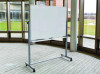 Mobile Magnetic Whiteboard, 48" x 36", White Surface, Silver Aluminum Frame
