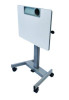 Pneumatic Adjustable Height Flip Top Student Desk, 27.5 x 19.5 x 26.25 To 42, White/Gray