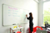 Wall-Mounted Magnetic Whiteboard, 72" x 40", White Surface, Silver Aluminum Frame