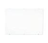 Magnetic Wall-Mounted Glass Board, 48" x 36", White Surface, Silver Aluminum Frame