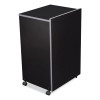 Av Cart/Lectern Base, 21.12 x 17.5 x 33.75, Black