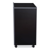 Av Cart/Lectern Base, 21.12 x 17.5 x 33.75, Black