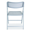 Airflex Series Premium Polypropylene Folding Chair, Supports 1,000 Lbs, 17.25" Seat Height, Platinum Seat/Back/Base, 4/Carton