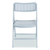 Airflex Series Premium Polypropylene Folding Chair, Supports 1,000 Lbs, 17.25" Seat Height, Platinum Seat/Back/Base, 4/Carton
