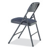 2200 Series Fabric Dual-Hinge Folding Chair, Supports 500 Lb, Royal Blue Sea, Royal Blue Back, Charcoal-Blue Base, 4/Carton