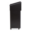Tabletop Lectern And Av Cart/Lectern Base, 23.75 x 19.87 x 47.5, Black