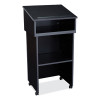 Tabletop Lectern And Av Cart/Lectern Base, 23.75 x 19.87 x 47.5, Black