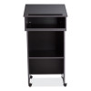 Tabletop Lectern And Av Cart/Lectern Base, 23.75 x 19.87 x 47.5, Black