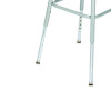 6300 Series Height Adjust Heavy Duty Square Seat Steel Stool, Backless, 500Lb, 23.75" To 31.75" Height, Brown Seat, Gray Base