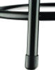 6400 Series Fixed Height Heavy Duty Vinyl Padded Steel Stool, Backless, Supports 500 Lb, 24" Seat Height, Black Seat/Base
