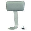 6500 Series Height Adj Heavy Duty Vinyl Swivel Stool With Backrest, Supports Up To 500 Lb, 24" To 30" Seat Height, Gray