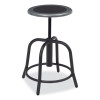 6800 Series Height Adjustable Metal Seat Swivel Stool, Supports Up To 300 Lb, 18" To 24" Seat Height, Black Seat/Base