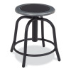 6800 Series Height Adjustable Metal Seat Swivel Stool, Supports Up To 300 Lb, 18" To 24" Seat Height, Black Seat/Base
