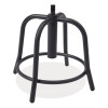 6800 Series Height Adjustable Fabric Seat Stool, Supports Up To 300 Lb, 18" To 25" Seat Height, Charcoal Seat/Black Base