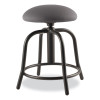 6800 Series Height Adjustable Fabric Seat Stool, Supports Up To 300 Lb, 18" To 25" Seat Height, Charcoal Seat/Black Base